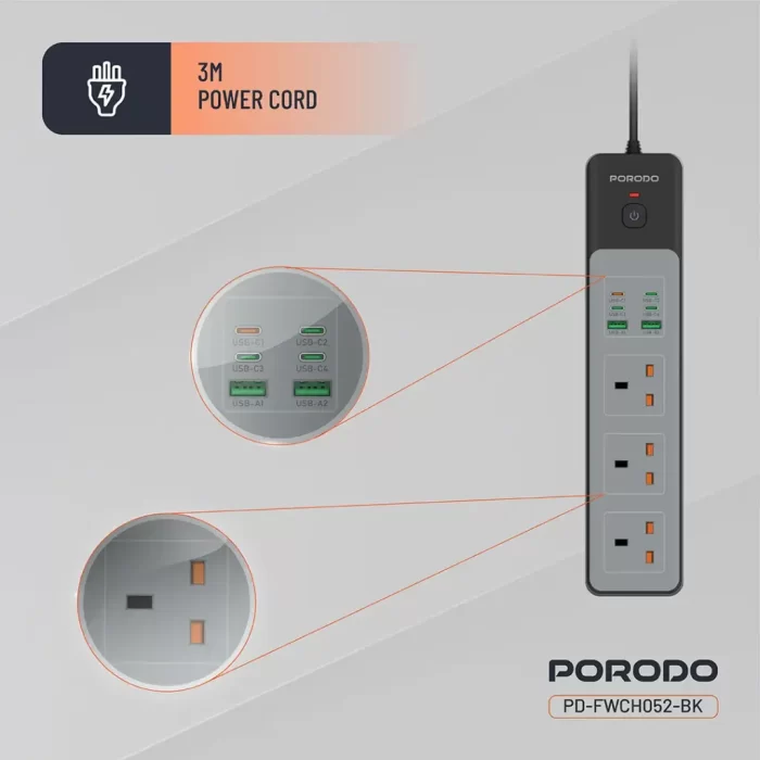porodo-3000w-3ac-power-socket-with-usb-a-x2-usb-c-x4-uk-3m-wire-black-6888e210346f7 porodo-3000w-3ac-power-socket-with-usb-a-x2-usb-c-x4-uk-3m-wire-black-6888e210346f7