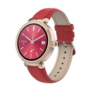 Porodo Belle Lady Smart Watch Rose Gold dial + Pink Strap