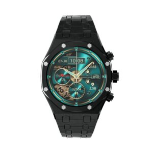 Porodo CristalloAP Smart Watch Blue Dial - Black