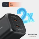 porodo-pd45w-gan-dual-usb-c-fast-charger-uk-plug-black-6888e20599122