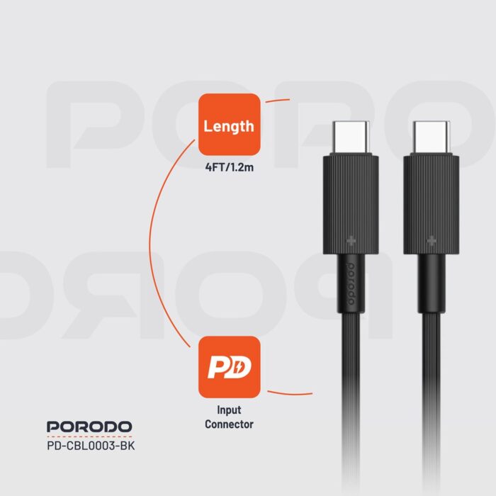 porodo-type-c-to-c-pvc-cable-1-2m-black-6888e183a1503 porodo-type-c-to-c-pvc-cable-1-2m-black-6888e183a1503