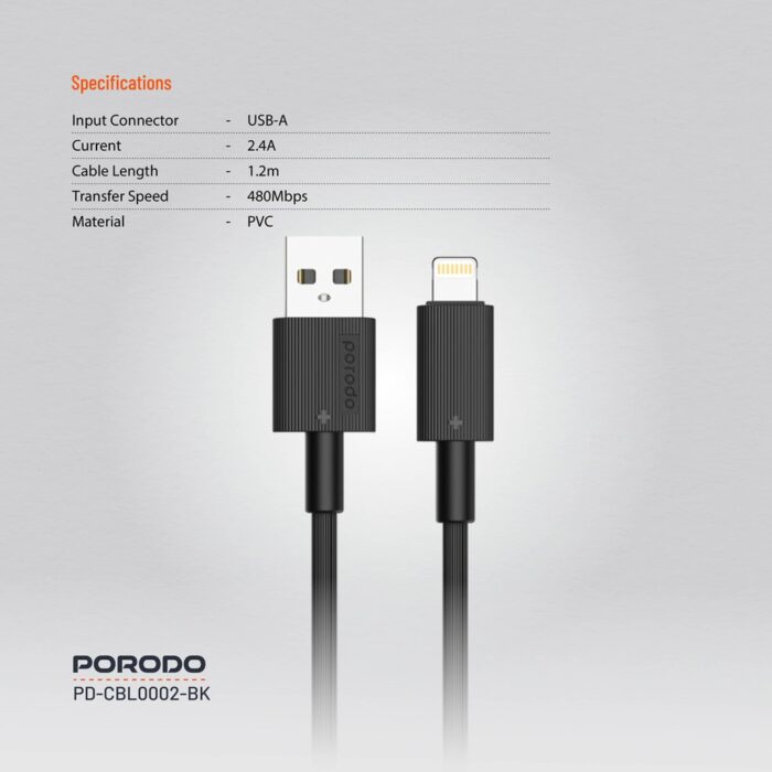 porodo-usb-a-to-lightning-pvc-cable-1-2m-black-6888e16470f61 porodo-usb-a-to-lightning-pvc-cable-1-2m-black-6888e16470f61