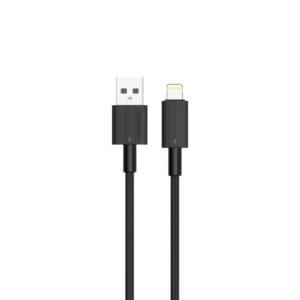 Porodo USB A to Lightning PVC Cable  1.2m - White