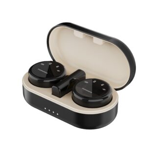 Porodo Wireless Microphone Dual Mic with Charging Case- Black