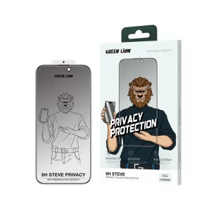 Green Lion 9H Steve Privacy Anti-Peeping Glass(iPhone 16 Pro Max)